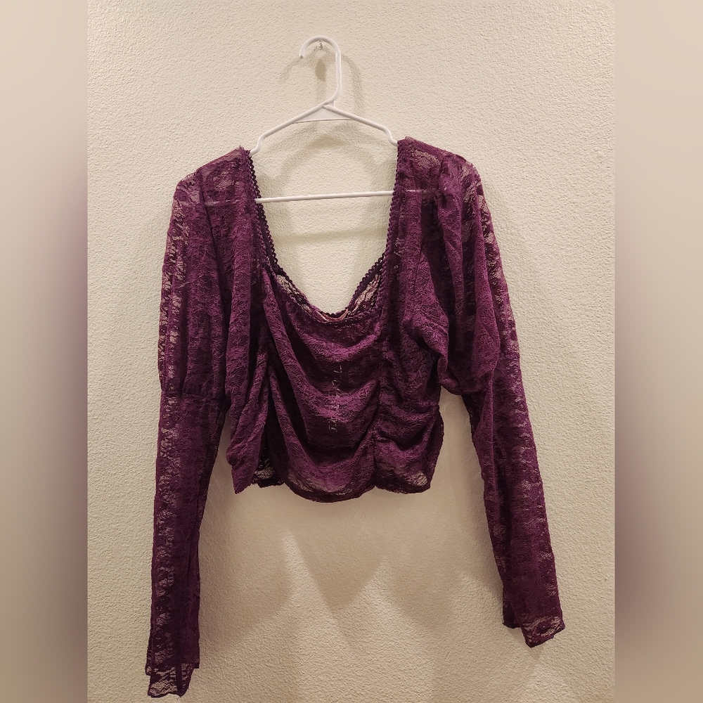 SUGAR THRILLZ LACE TOP PLUS SIZE